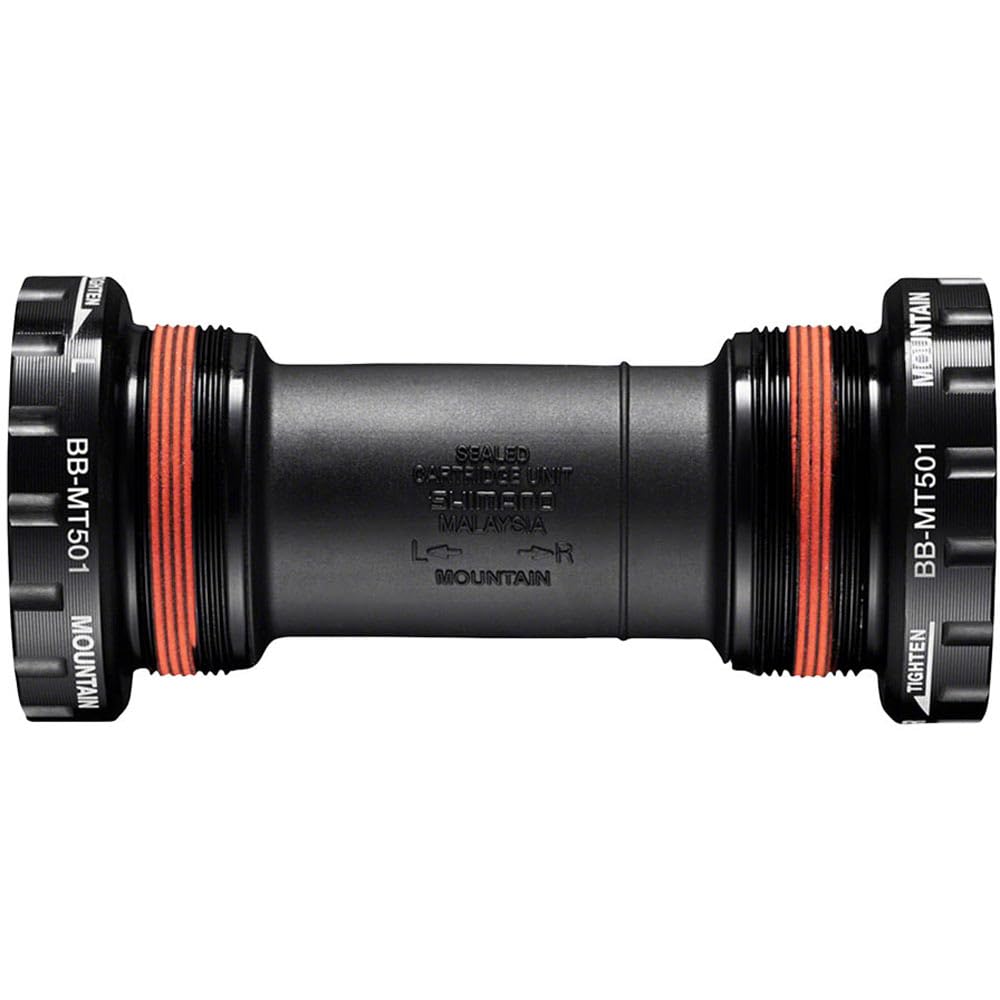 Shimano Bb-Mt501 English Bottom Bracket - English, 68/73Mm, Fits Hollowtech Ii Spindle, Black, (Ebbmt501B M)