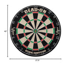 Viper Metropolitan Solid Wood Cabinet & Sisal/Bristle Dartboard Ready-To-Play Bundle: Deluxe Set (Dead On Dartboard And Darts),