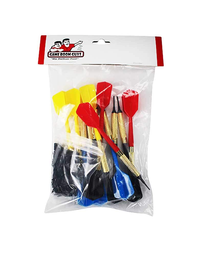 Gld Soft Tip Bar Darts - Set Of 12 With 250 Tips