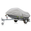 Pyle Waterproof Heavy Duty Jet ski Cover - 139 - 145 Inch Resistant Watercraft Storage Cover with Adjustable Strap & Elastic Cor