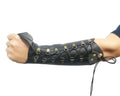 Handmade Leather Arm Guards Bow Hand Shooting Glove Adjustable For Hunting Shooting Target Practice Bow Black