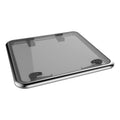 Lewmar Medium Profile Replacement Flange Base Boat Hatch - Size 60, Corrosion-Resistant Anodized Aluminum Frame, Lockable Handle