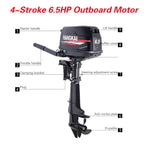Bjtdllx 4 Stroke Outboard Motor With Fuel Tank, 123Cc 6.5Hp Boat Motor Boat Engine Motor, Heavy Duty Outboard Motor Inflatable M
