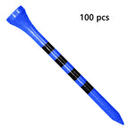 Zivisk Wooden Golf Tees 2-3/4 Inch 100 Count, 2.75'' Long Golf Wood Bamboo Tees(Blue,70Mm)