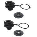 OZXNO 2 Pcs Inflatable Boat Air Valve with Rubber Mat 22mm Plastic Air Valve Caps for Inflatables Towable Tube Plug for Inflatab