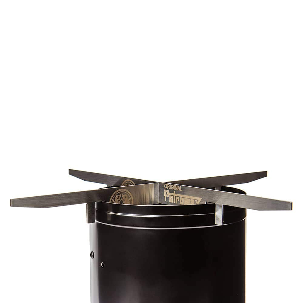 Petromax Stainless Steel Fire Stand, Easy Assembly With Carry Bag To Use With Chimney Starter For Outdoor Campfire Cooking, 13.6