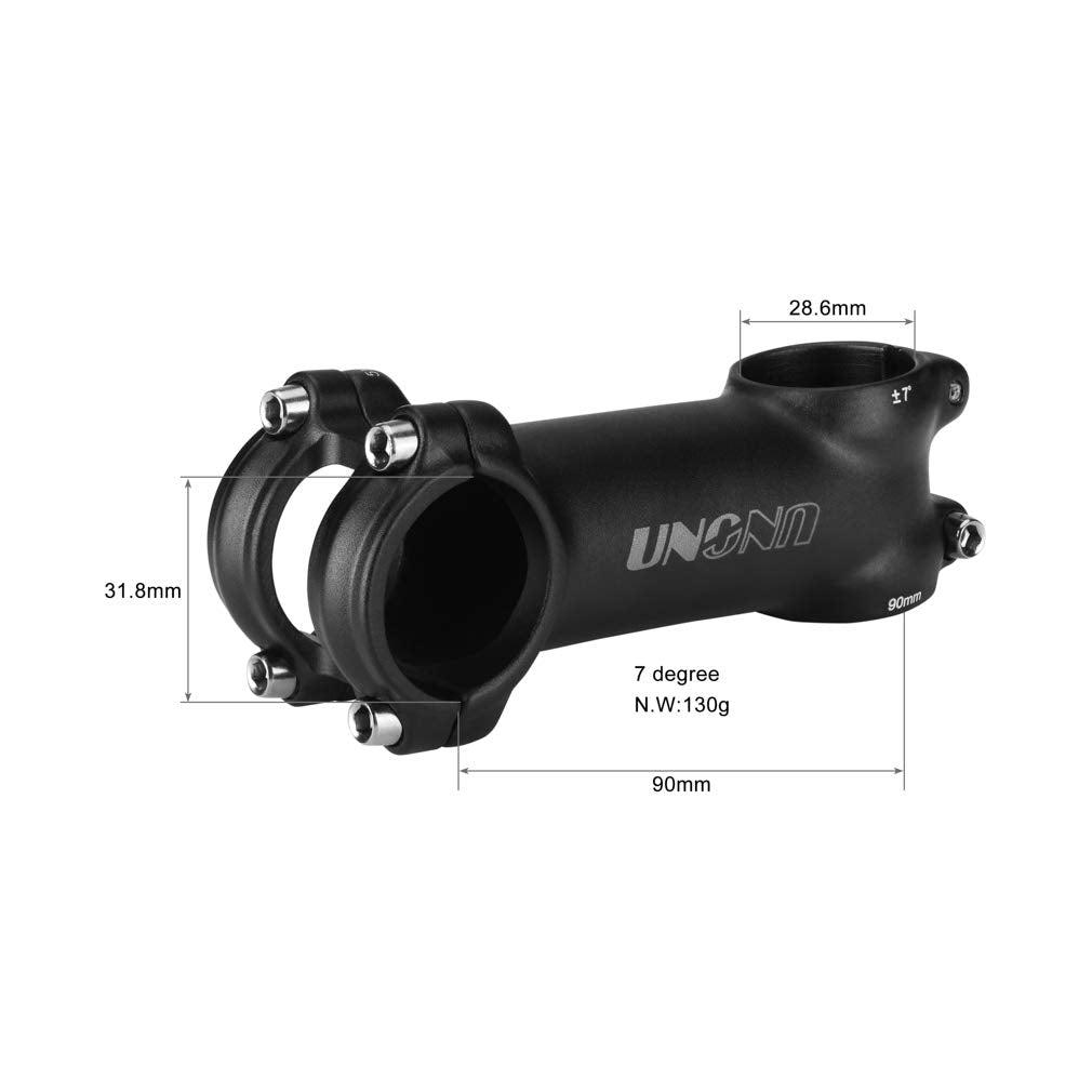 31.8 Stem 90Mm 7 Degree Fomtor Light-Weight Bike Handlebar Stem Mtb Stem Suitable For Mountain Bike Road Bike Bmx Mtb (31.8 X 90