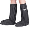 Kratarc Waterproof Shoes Covers Foldable Rain Boot Reflective Snow For Men Women Outdoor Cycling Walking Hiking (Black, Xxl)