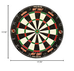 Ruthless Hot Shot Dart Board  Endurance Round Wire Sisal Dartboard Including 2 Sets Of Steel Tip Darts (Db073)
