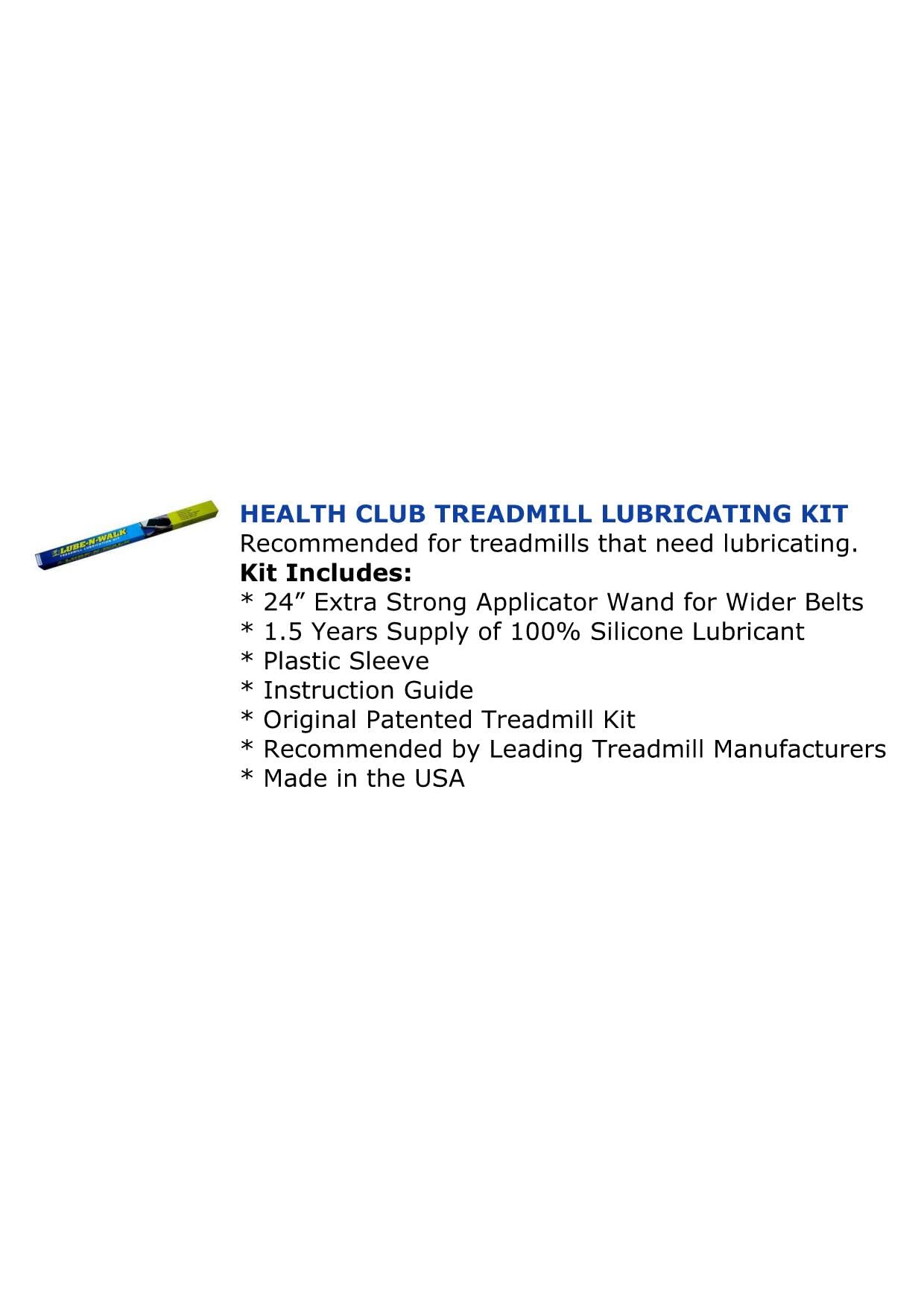 Lube-N-Walk (Health Club) Original Treadmill Lubrication Kit Since 1987 - Patented Treadmill Lubricating System And Official Par