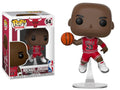 Funko Michael Jordan Dunk + Pop Protector: Bulls Red Away Jersey Pop! Basketball Vinyl Figure (Gift Set Bundled with ToyBop Bran
