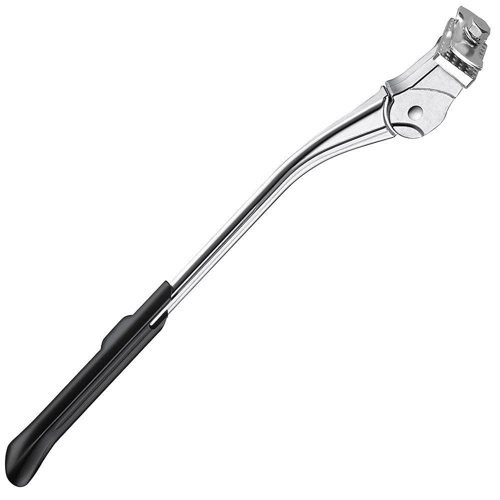 Bv Aluminum Adjustable Bicycle Bike Kickstand With Concealed Spring-Loaded Latch, For 24-29 Inch Bicycles, Silver