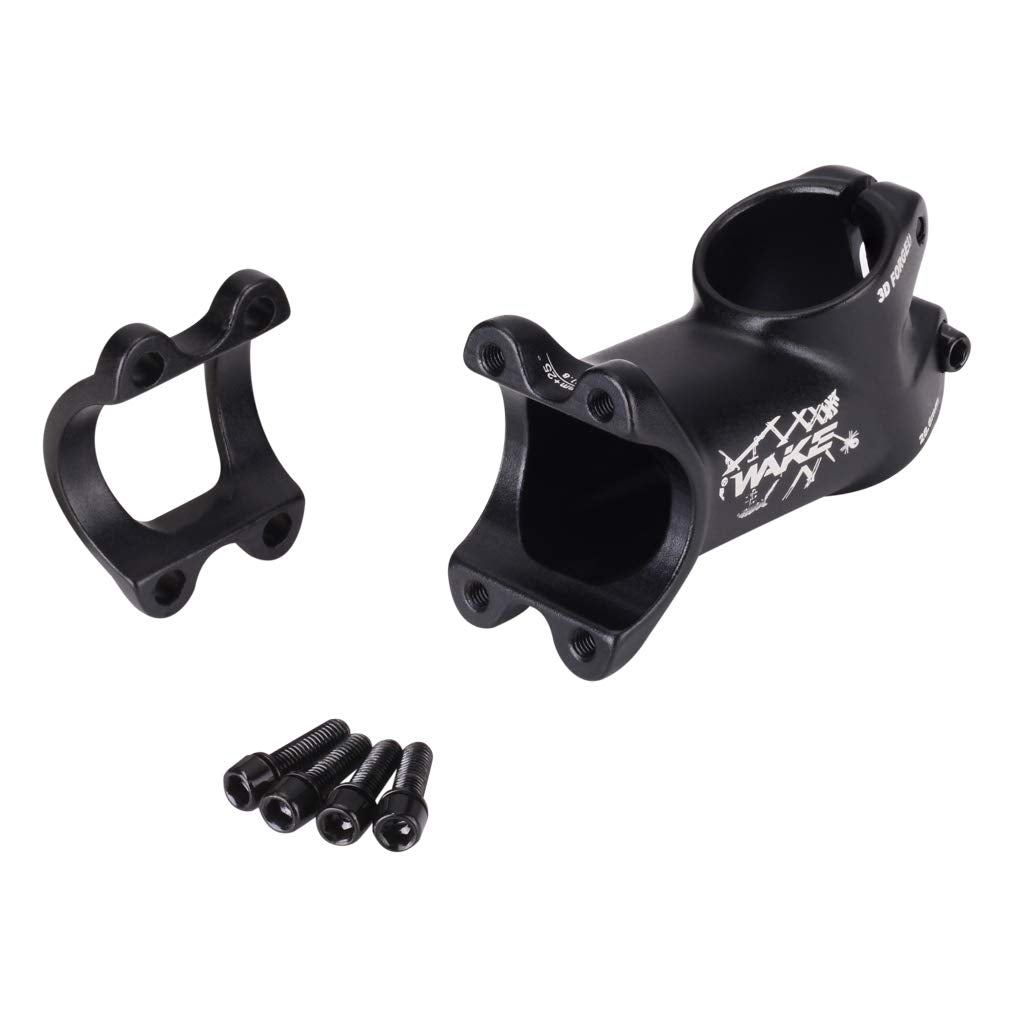 Mtb Stem 31.8 Stem 60Mm 25 Degree Wake Mountain Bike Stem Short Handlebar Stem For Most Bicycle, Road Bike, Mtn, Bmx, Fixie Gear