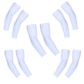 Kuhnmarvin Women Compression Arm Sleeves For Men To Cover Arms Tattoo Cover-Up Volleyball Sleeve Softball Pickleball (5Pairs Whi