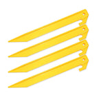Hikemax 10 Pack Plastic Tent Stakes - 9 Inch Heavy Duty Beach Tent Pegs Canopy Stakes - Essential Gear For Camping, Backpacking,