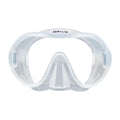 Hollis M-1 Mask (Clear) | Ideal for Scuba Diving and Snorkeling | Ultra Clear Glass | Comfortable, Frameless Silicon Skirt | Wid