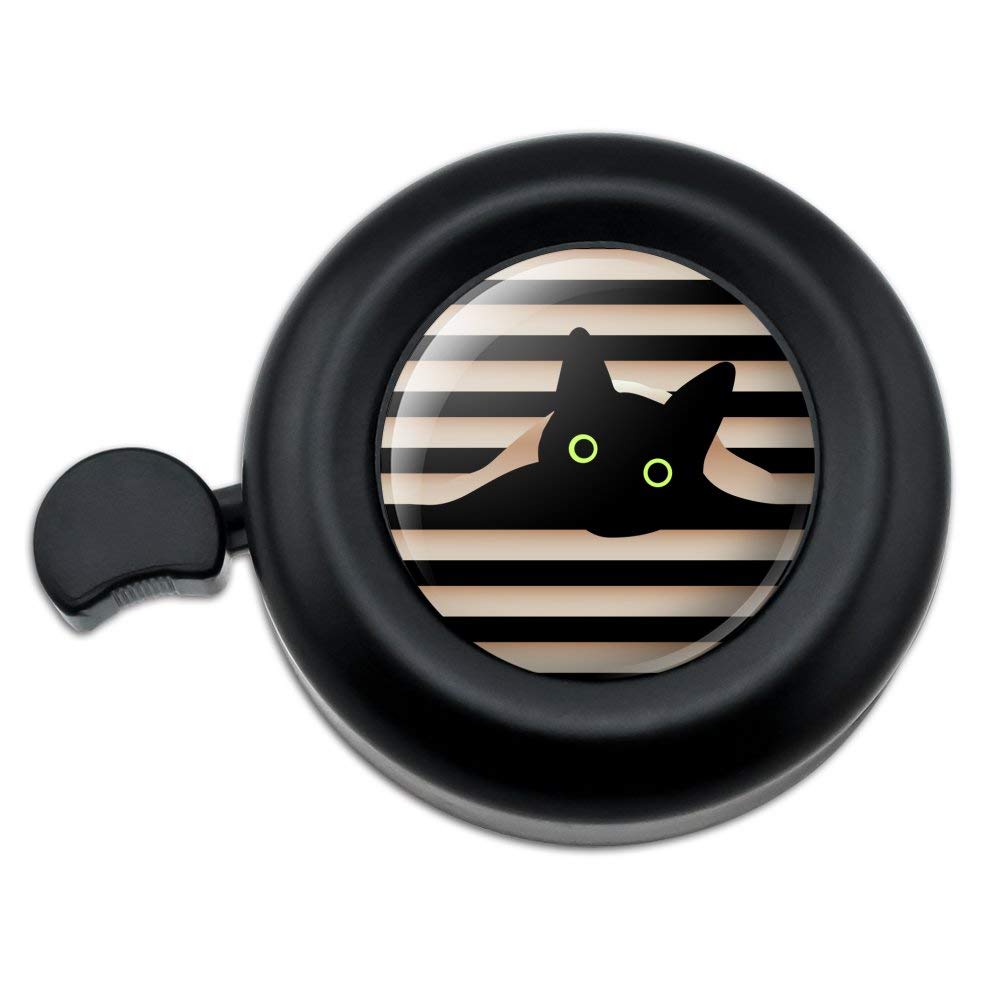 Graphics & More Black Cat In Window Bicycle Handlebar Bike Bell