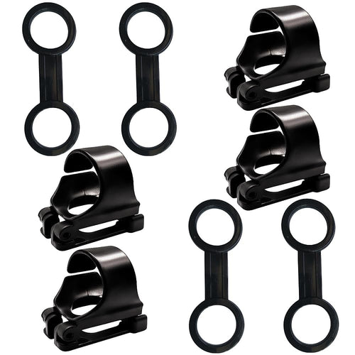 8 Pack Scuba Dive Universal Plastic Clip Snorkel Keeper Tube Holder, Scuba Diving Dive Snorkeling Silicone Snorkel Mask Strap Ke