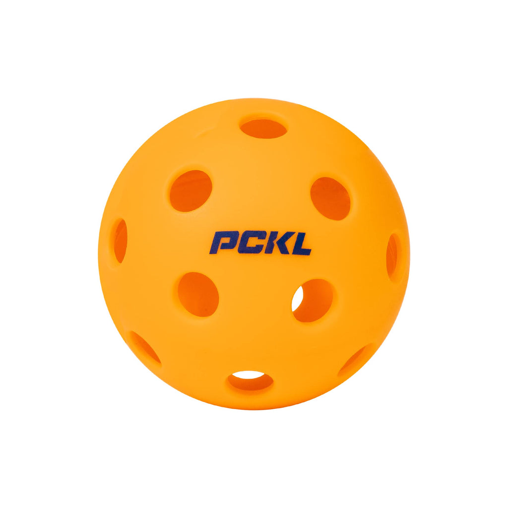 Pckl Optic Speed Pickleballs  Indoor & Outdoor  4 Pack  Built To Usapa Specifications (Indoor Orange)