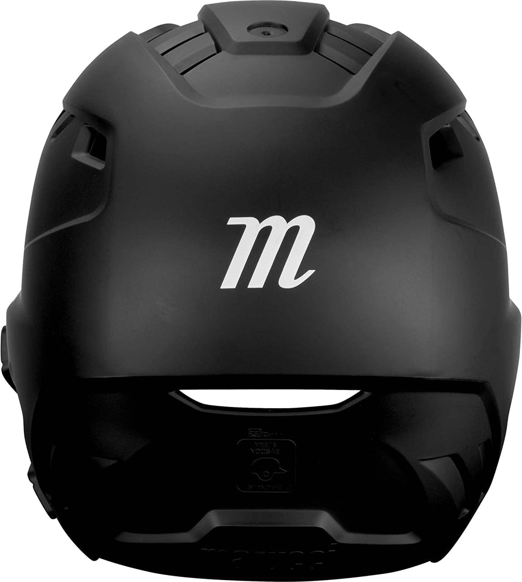 Marucci Duravent Batting Helmet, Nocsae Certified, Black, Senior