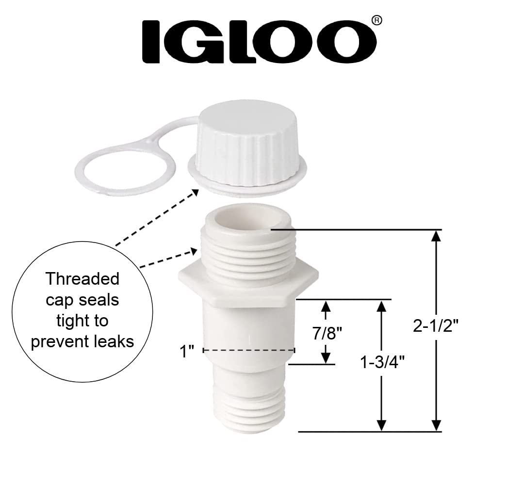 Igloo Replacement Threaded Drain Plug (2-Pack)