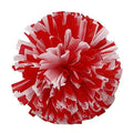 Puzine 2Pack 12'' Cheerleading Pom Poms With New Handle For Team Spirit Sports Dance Cheering Kids Adults(Red And White)