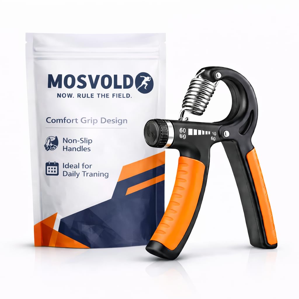 Portable Hand Grip Strengthener 560 KG | Adjustable Hand Gripper with Steel Spring | Compact Grip Trainer for Forearm, Wrist &