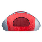 Picnic Time Ncaa Cornell Big Red Manta Portable Beach Tent - Pop Up Tent - Beach Sun Shelter Pop Up