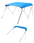 VEVOR 4 Bow Boat Bimini Tops, 600D Polyester Canopy with Aluminum Alloy Frame, Waterproof & Sun Shade Boat Awning Canopy with St