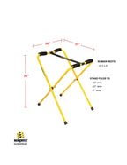 Suspenz Folding Kayak Stand, Portable Stands For Kayaks, Canoes & Sups - 150 Lb Capacity - Size Large 22-1819