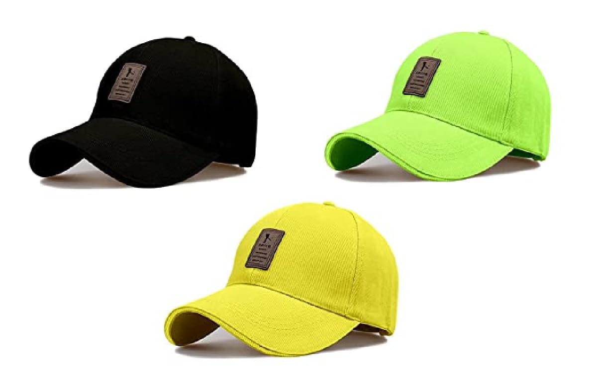 Selloria Brand A Soft Cotton Adjustable Unisex Cap Quick Drying Sun Hat Protection For Men And Women (Freesize) Multicolour Pack
