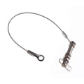 Attwood 66202-3 Heavy-Duty Tethered Spring-Loaded 1/4-Inch Clevis Pin With Cable Lanyard Silver