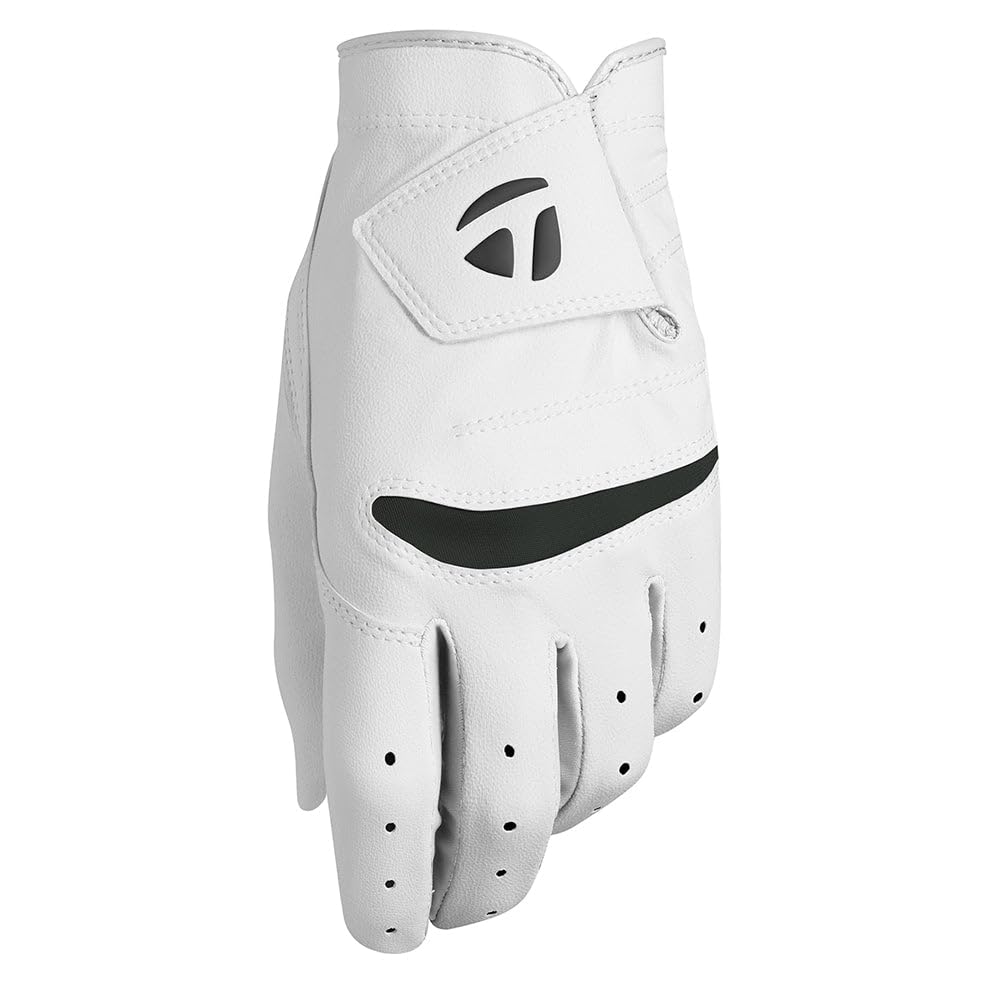 TaylorMade Golf 2021 STRATUS SOFT GLOVE, RIGHT HAND, MEDIUM/LARGE,WHITE