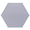 Azarxis Waterproof Tent Tarp, Hexagonal Hammock Rain Fly Picnic Mat, Camping Footprint Shelter Canopy Ground Cloth Sunshade Mat