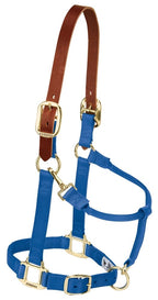 Weaver Leather Nylon Adjustable Breakaway Horse Halter, Small, Blue