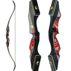 Pmz Recurve Bow And Arrow, Newset Professional Aldults Archery Hunting Bow, 60'' Wooden Takedown Bow, For Youth Beginners To Adv