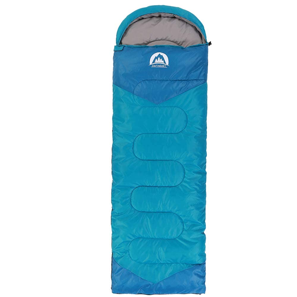 Swtmerry Sleeping Bag 3 Seasons (Summer, Spring, Fall) Warm & Cool Weather - Lightweight,Waterproof Indoor & Outdoor Use For Cam