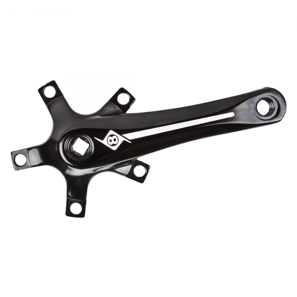 Origin8 Alloy Crank Arm Set (110 BCD), 155mm, Black