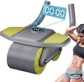 BLURISM Exercise Roller Wheel | Intelligent Timing Wheel,Exercise Roller Wheels with Elbow Support for Core Workout Abdominal Ex