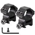 LONSEL 1 Picatinny Scope Rings, 2Pcs Medium Profile 1 Inch Scope Ring Mounts for Picatinny Rail