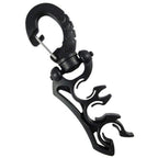 Scuba Choice Scuba Diving Dive Triple Hose Holder With Clip, Black