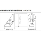 Raymarine Cpt-S Transom Mount - Conical - High Chirp [E70342]