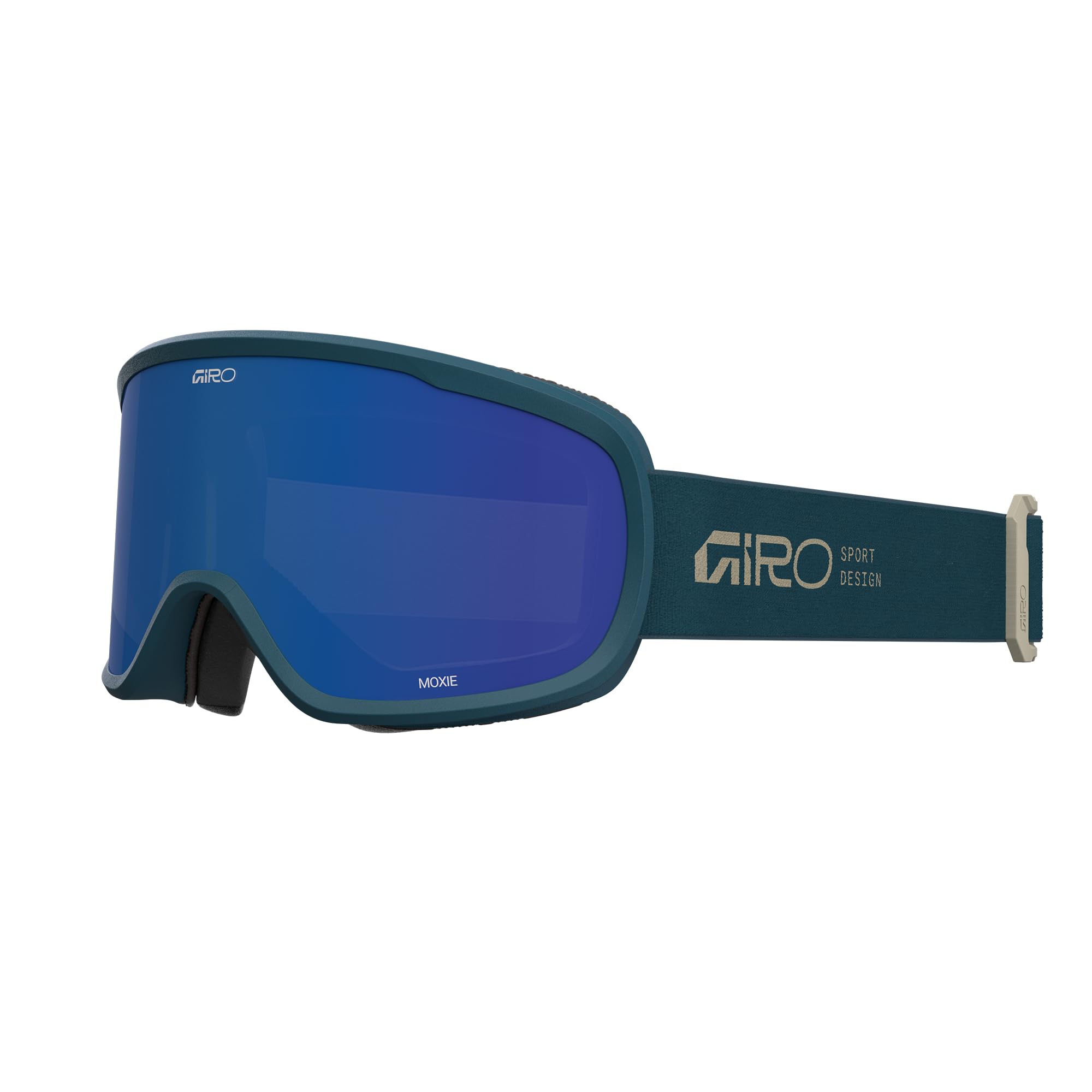 Giro Moxie Womens Snow Goggle Peacock Teal Stacked - Grey Cobalt & Yellow