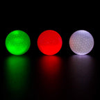 Thiodoon Glow In The Dark Golf Balls Light Up Led Golf Balls Night Golf Gift Sets For Men Kids Women 3 Pack (Red& Green& White)