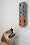 BallBar Wall Mounted Tennis Ball Holder for Dogs, Ball Organizer, Perfect Ball Chucker or thrower accessory (Grey)