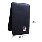 Pinmei Golf Leather Scorecard Holder Cover Yardage Book Cover With American Flag Golf Ball Marker And A Free Pencil 4.33 ? 7.48