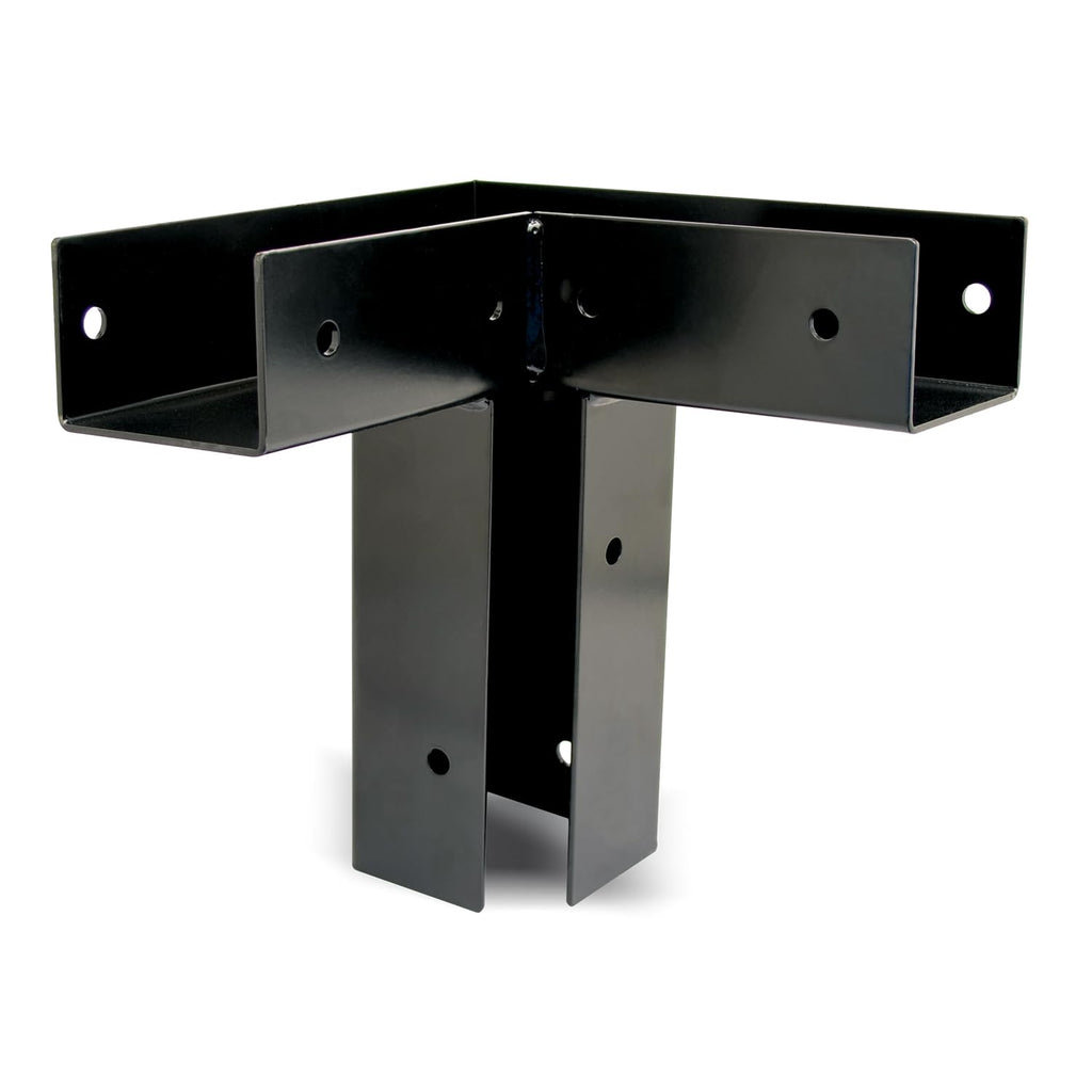 Hme 11-Gauge Powder-Coated Steel Durable Ground Blind Platform Bracket 4 Pack - For Use With 4X4 Wooden Beams (Not Included)