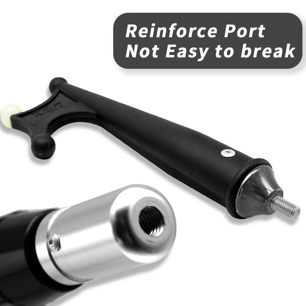 Sanlike Boat Hooks For Docking Telescoping Extension Pole Hook With Luminous Bead, Lightweight Floating, Non-Slip Rubber Handle,