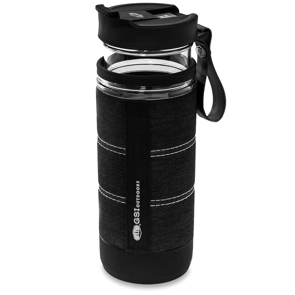 GSI Outdoors 79475 Commuter JavaPress Portable French Press Coffee Maker and Cup - Fresh Coffee or Loose Leaf Tea on the Go - 15