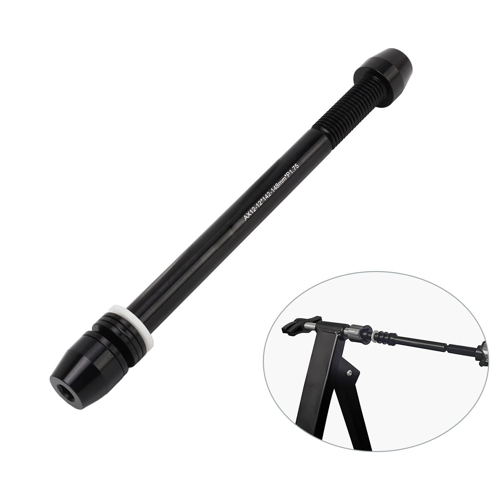 Focket Trainer Thru Axle, Aluminium Alloy Thru Axle Adapter Rear Wheel Skewer For Indoor, Bike Trainer For Road Mountain Bike, L